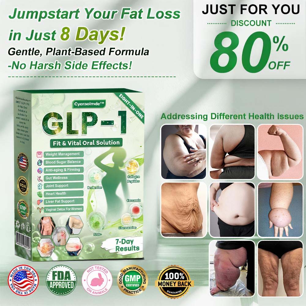 🔥𝐂𝐲𝐞𝐫𝐚𝐨𝐥𝐦𝐝𝐞™ GL𝐏-1 8-𝒊𝒏-1 𝙁𝙞𝙩 & 𝙑𝙞𝙩𝙖𝙡 𝖮𝗋𝖺𝗅 𝙎𝙤𝙡𝙪𝙩𝙞𝙤𝙣  (𝑱𝒖𝒔𝒕 𝒐𝒏𝒄𝒆 𝒂 𝒅𝒂𝒚, 𝒗𝒊𝒔𝒊𝒃𝒍𝒆 𝒄𝒉𝒂𝒏𝒈𝒆𝒔 𝒊𝒏 7 𝒅𝒂𝒚𝒔) ✅ 𝑭𝒐𝒓 𝒐𝒃𝒆𝒔𝒊𝒕𝒚, 𝒄𝒂𝒓𝒅𝒊𝒐𝒗𝒂𝒔𝒄𝒖𝒍𝒂𝒓 𝒉𝒆𝒂𝒍𝒕𝒉, 𝒅𝒊𝒂𝒃𝒆𝒕𝒆𝒔, 𝒔𝒍𝒆𝒆𝒑 𝒂𝒑𝒏𝒆𝒂, 𝒈𝒖𝒕 𝒉𝒆𝒂𝒍𝒕𝒉, 𝒋𝒐𝒊𝒏𝒕 𝒊𝒔𝒔𝒖𝒆𝒔, 𝒂𝒏𝒅 𝒎𝒐𝒓𝒆