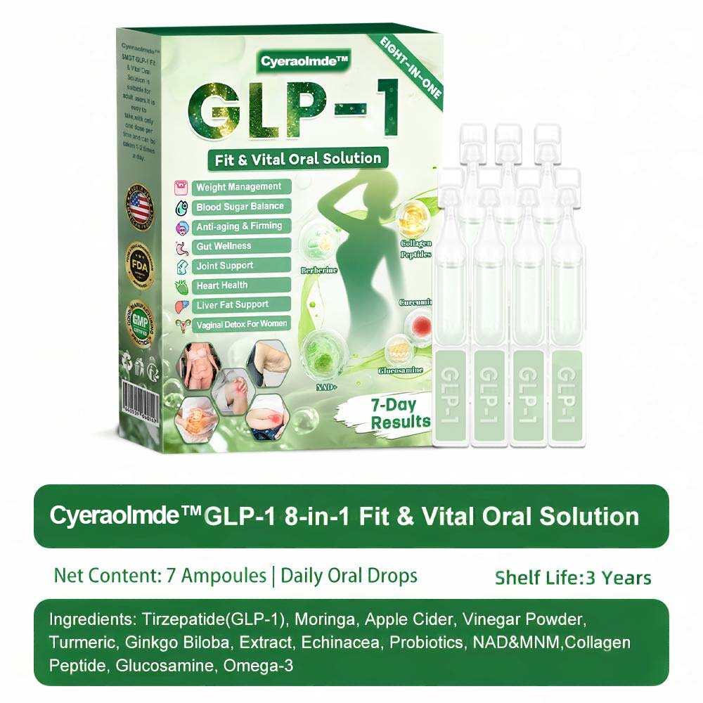 🔥𝐂𝐲𝐞𝐫𝐚𝐨𝐥𝐦𝐝𝐞™ GL𝐏-1 8-𝒊𝒏-1 𝙁𝙞𝙩 & 𝙑𝙞𝙩𝙖𝙡 𝖮𝗋𝖺𝗅 𝙎𝙤𝙡𝙪𝙩𝙞𝙤𝙣  (𝑱𝒖𝒔𝒕 𝒐𝒏𝒄𝒆 𝒂 𝒅𝒂𝒚, 𝒗𝒊𝒔𝒊𝒃𝒍𝒆 𝒄𝒉𝒂𝒏𝒈𝒆𝒔 𝒊𝒏 7 𝒅𝒂𝒚𝒔) ✅ 𝑭𝒐𝒓 𝒐𝒃𝒆𝒔𝒊𝒕𝒚, 𝒄𝒂𝒓𝒅𝒊𝒐𝒗𝒂𝒔𝒄𝒖𝒍𝒂𝒓 𝒉𝒆𝒂𝒍𝒕𝒉, 𝒅𝒊𝒂𝒃𝒆𝒕𝒆𝒔, 𝒔𝒍𝒆𝒆𝒑 𝒂𝒑𝒏𝒆𝒂, 𝒈𝒖𝒕 𝒉𝒆𝒂𝒍𝒕𝒉, 𝒋𝒐𝒊𝒏𝒕 𝒊𝒔𝒔𝒖𝒆𝒔, 𝒂𝒏𝒅 𝒎𝒐𝒓𝒆