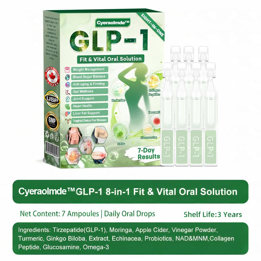 🔥𝐂𝐲𝐞𝐫𝐚𝐨𝐥𝐦𝐝𝐞™ GL𝐏-1 8-𝒊𝒏-1 𝙁𝙞𝙩 & 𝙑𝙞𝙩𝙖𝙡 𝖮𝗋𝖺𝗅 𝙎𝙤𝙡𝙪𝙩𝙞𝙤𝙣  (𝑱𝒖𝒔𝒕 𝒐𝒏𝒄𝒆 𝒂 𝒅𝒂𝒚, 𝒗𝒊𝒔𝒊𝒃𝒍𝒆 𝒄𝒉𝒂𝒏𝒈𝒆𝒔 𝒊𝒏 7 𝒅𝒂𝒚𝒔) ✅ 𝑭𝒐𝒓 𝒐𝒃𝒆𝒔𝒊𝒕𝒚, 𝒄𝒂𝒓𝒅𝒊𝒐𝒗𝒂𝒔𝒄𝒖𝒍𝒂𝒓 𝒉𝒆𝒂𝒍𝒕𝒉, 𝒅𝒊𝒂𝒃𝒆𝒕𝒆𝒔, 𝒔𝒍𝒆𝒆𝒑 𝒂𝒑𝒏𝒆𝒂, 𝒈𝒖𝒕 𝒉𝒆𝒂𝒍𝒕𝒉, 𝒋𝒐𝒊𝒏𝒕 𝒊𝒔𝒔𝒖𝒆𝒔, 𝒂𝒏𝒅 𝒎𝒐𝒓𝒆🍀